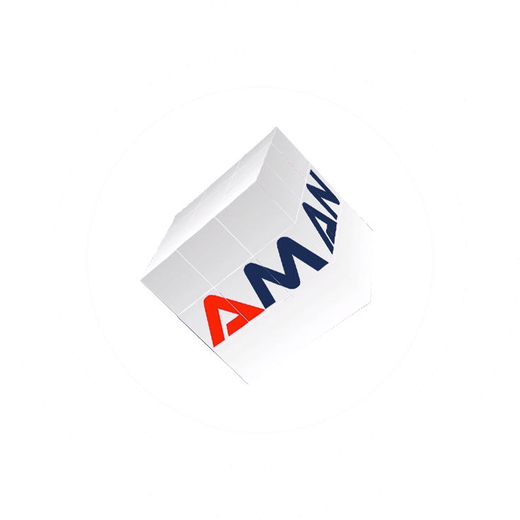 Aman Solutions For Cyber Security logo cube