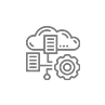 Aman Solutions For Cyber Security Cloud storage icon