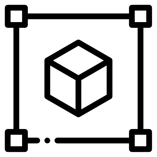 Aman Solutions For Cyber Security, cube object icon
